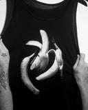 3 Bananas on Black Tank