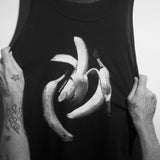 3 Bananas on Black Tank